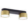 SPACE BLACK/GOLD LAMPA SUFITOWA 1 PŁ
