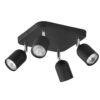 TOP BLACK/GOLD LAMPA SUFITOWA 4 PŁ TOP BLACK/GOLD LAMPA SUFITOWA 4 PŁ